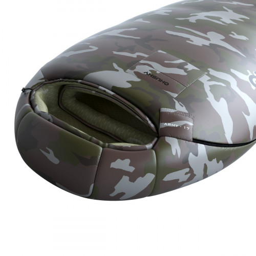 Зимен спален чувал Army -17°C зелен