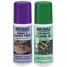 Комплект почистващ и импрегниращ препарат плат и кожа Nikwax Twin Fabric and Leather