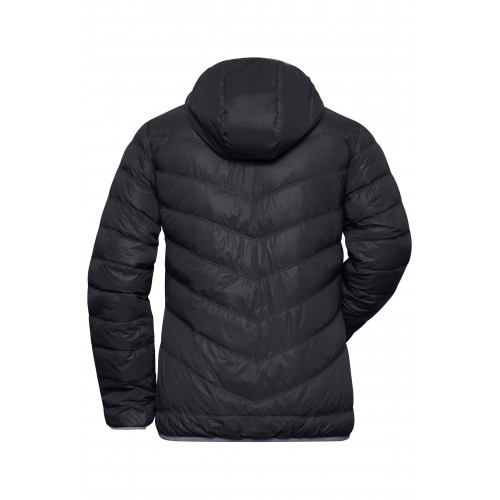 Дамско пухено яке JN1059 carbon/acid-yellow