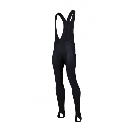 ВОДОУСТОЙЧИВ Колоездачен зимен дълъг клин Uni Black с подложка