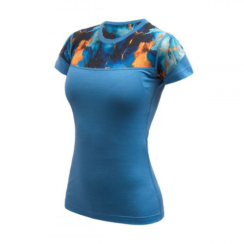 Дамска Термотениска от 100% Мериносова Вълна Sensor Merino Impress (Къс Ръкав) – Blue Universe Дамска Термотениска от 100% Мериносова Вълна Sensor Merino Impress (Къс Ръкав) – Blue Universe
