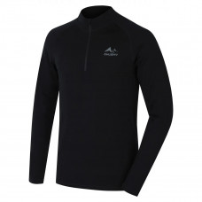 Мъжко термо бельо от 100% Merino вълна Husky Merow Zip M – Черно