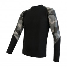 Мъжка мерино блуза IMPRESS BLK/CAMO Мъжка мерино блуза IMPRESS BLK/CAMO