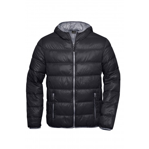Мъжко пухено яке JN1060 black/grey Мъжко пухено яке JN1060 black/grey