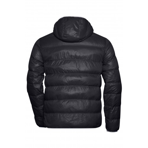 Мъжко пухено яке JN1060 black/grey Мъжко пухено яке JN1060 black/grey