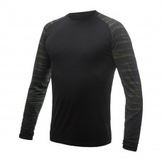 Мъжка мерино блуза IMPRESS BLK/BATIK Мъжка мерино блуза IMPRESS BLK/BATIK