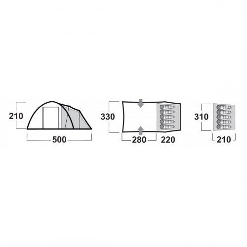 Палатка за къмпинг Boston 5 Dural